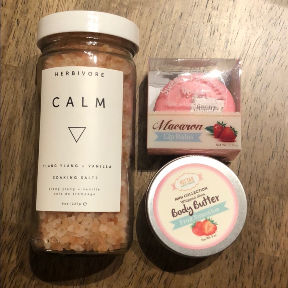 Sweet Bath trio Nectar Bath treats + CALM